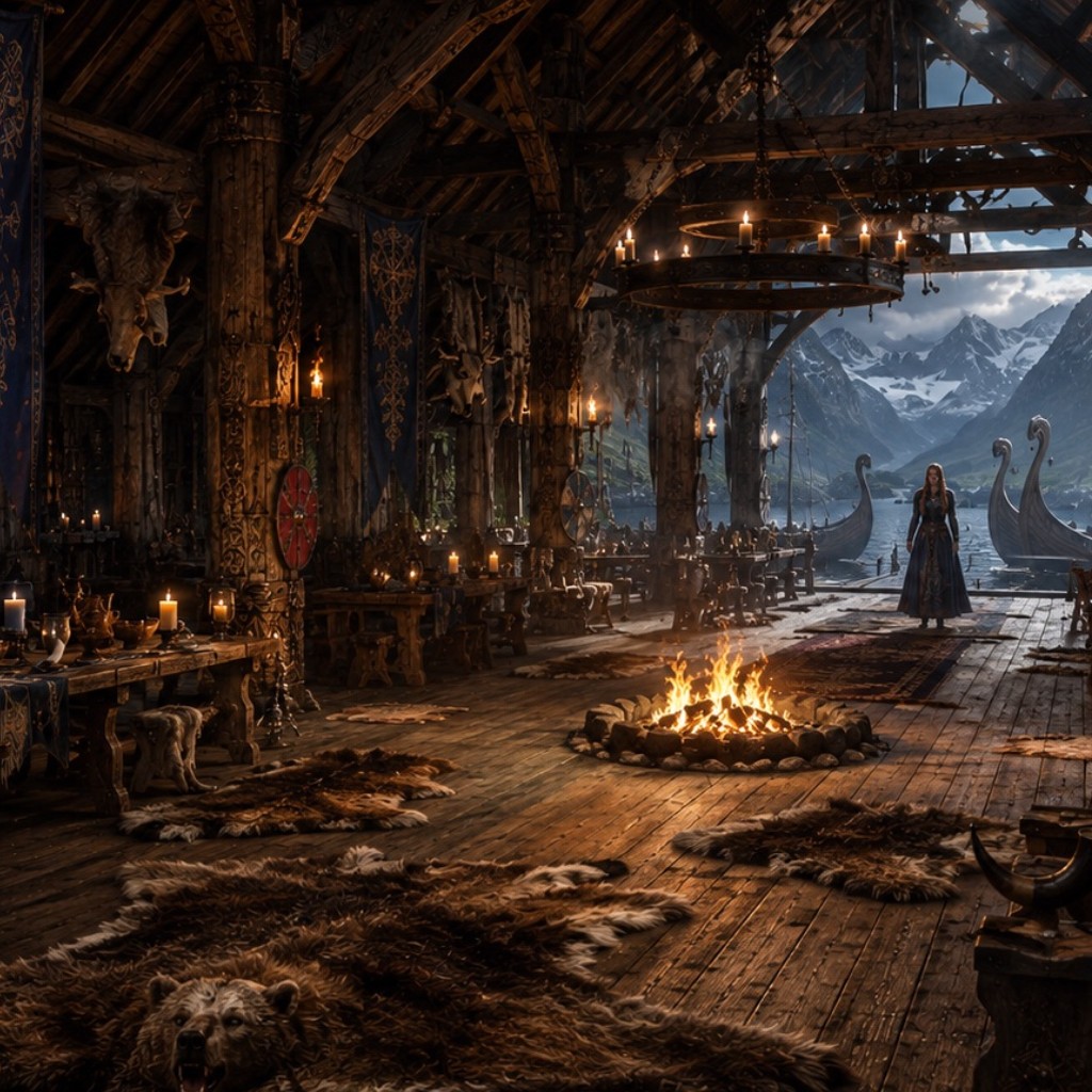 Grande salle Viking de l’univers d’Astrid