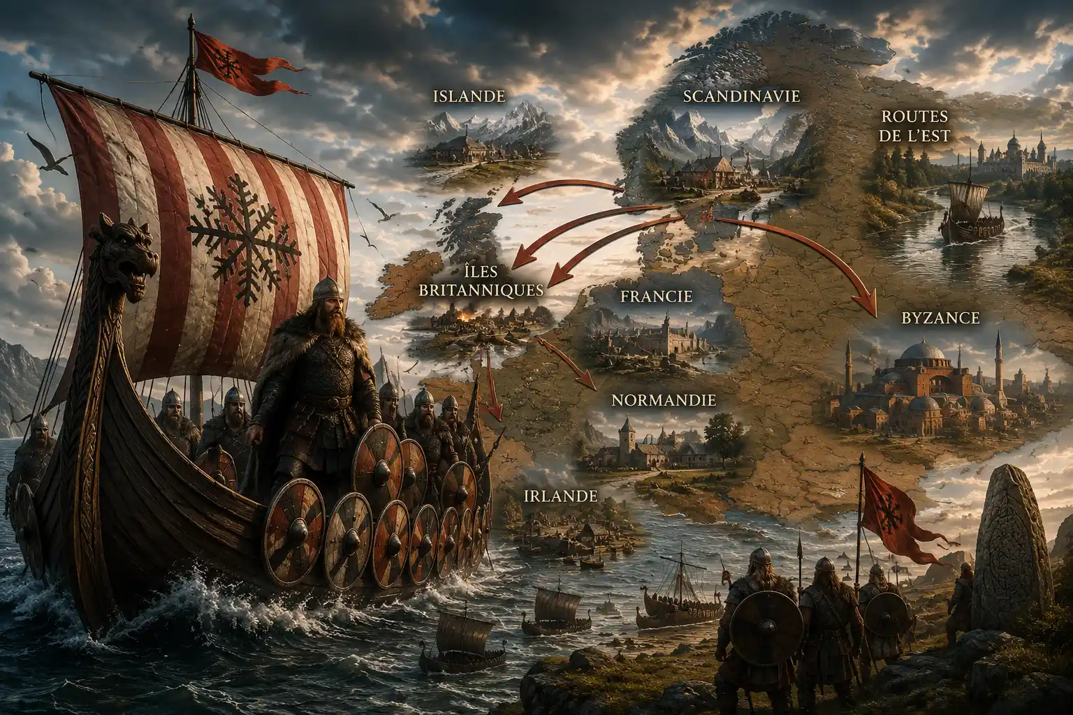 Les grandes conquêtes vikings